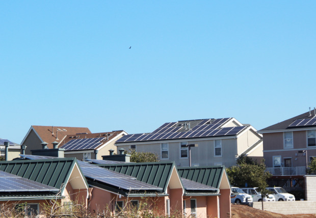 Solar panels are quickly becoming a common feature on Richmond households (Phil James/Richmond Confidential)
